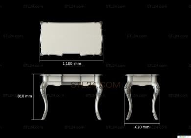 Комплекты мебели (KMB_0251) 3D модель для ЧПУ станка